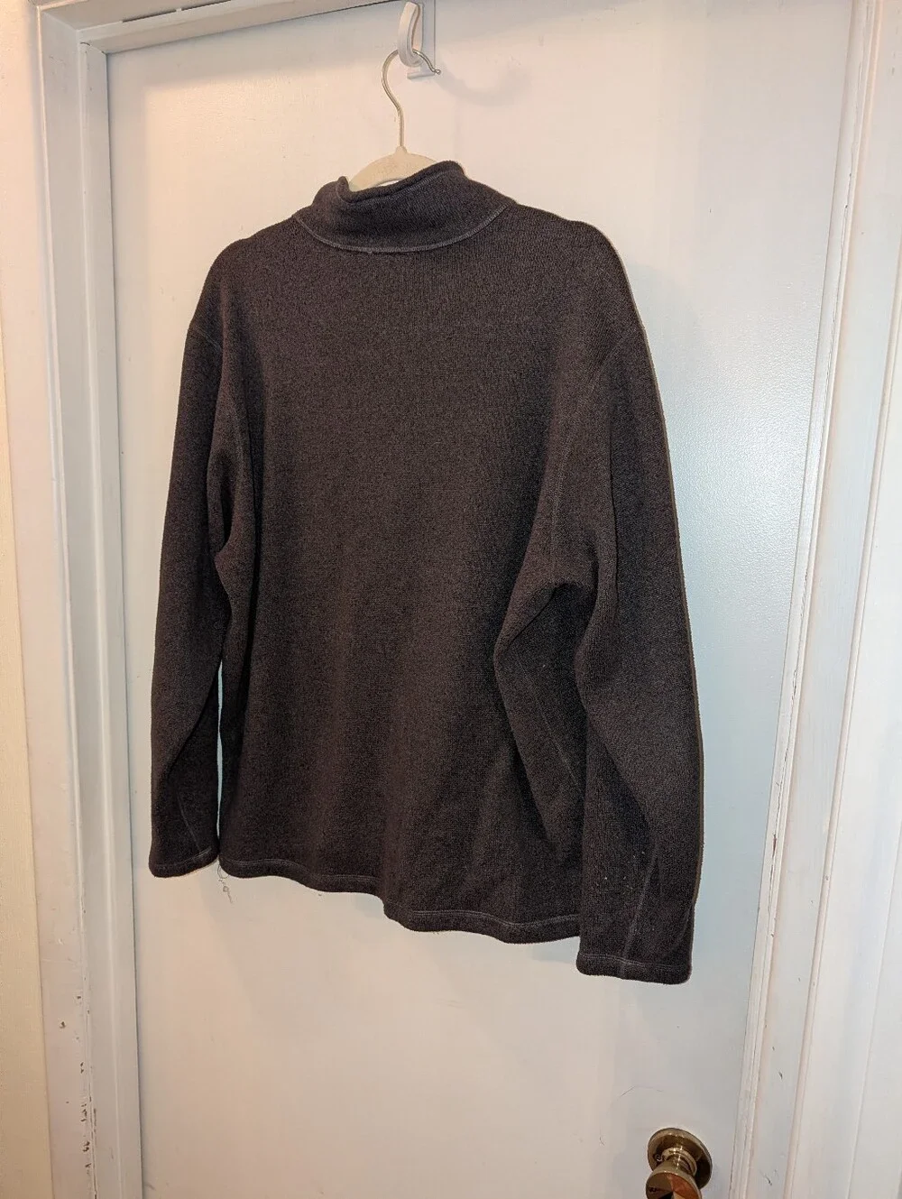 The North Face Men's Fleece 1/4 Zip Pullover Jacket Size L Charcoal Grey